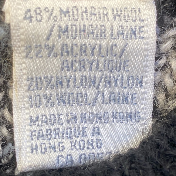 Vintage Ski Sweater Mens’s Sz L- 48% Mohair EUC 9/10 Made in Hong Kong - Picture 7 of 10